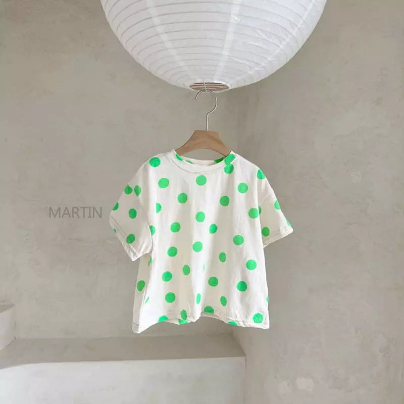 Martin - Korean Children Fashion - #kidzfashiontrend - Holic Dot Tee - 11