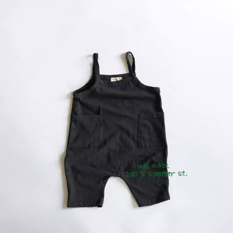 Masmabe - Korean Children Fashion - #kidsshorts - Square Overalls Kid - 2