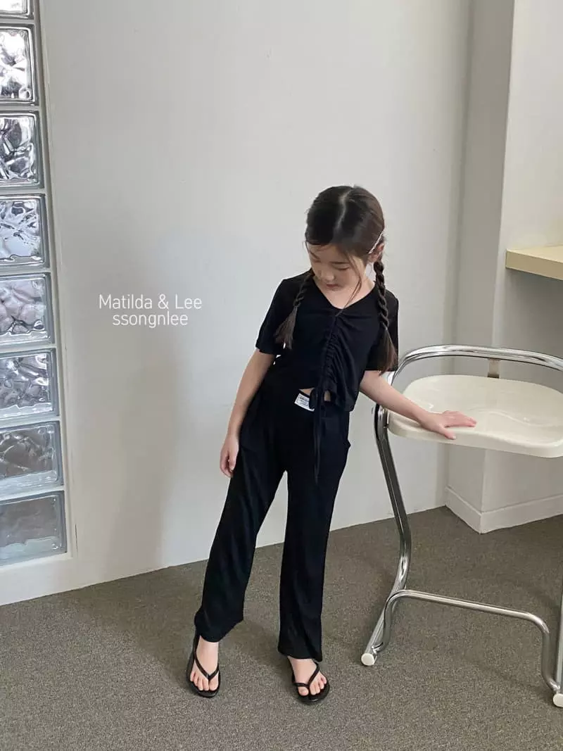 Matilda & Lee - Korean Children Fashion - #childofig - Tunnel Label Top Bottom Set