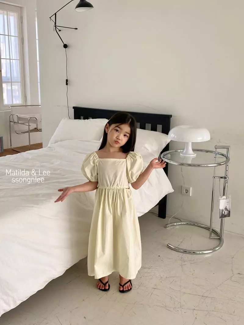 Matilda & Lee - Korean Children Fashion - #childrensboutique - Waist Slit One-piece - 3