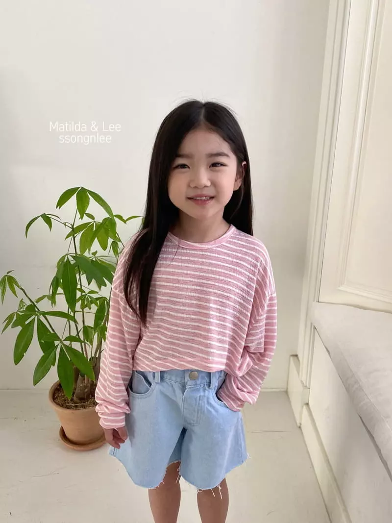 Matilda & Lee - Korean Children Fashion - #childrensboutique - Stripes Crop Tee - 3