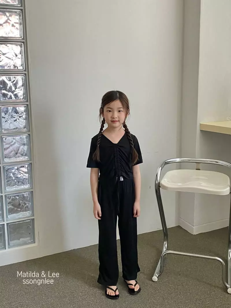 Matilda & Lee - Korean Children Fashion - #childrensboutique - Tunnel Label Top Bottom Set - 2