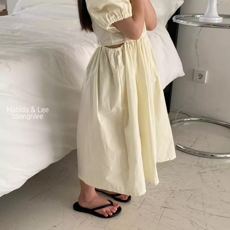 Matilda & Lee - Korean Children Fashion - #childrensboutique - Waist Slit One-piece - 4
