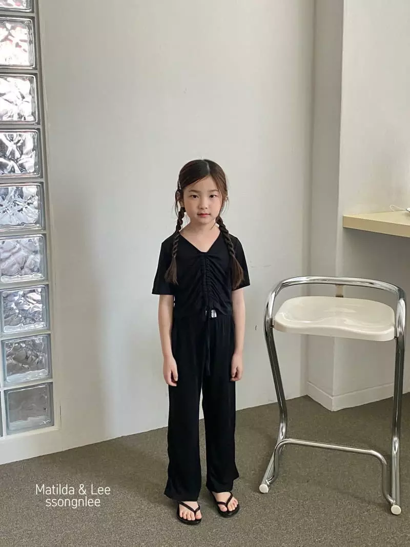 Matilda & Lee - Korean Children Fashion - #designkidswear - Tunnel Label Top Bottom Set - 3