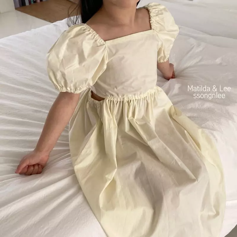 Matilda & Lee - Korean Children Fashion - #fashionkids - Waist Slit One-piece - 6