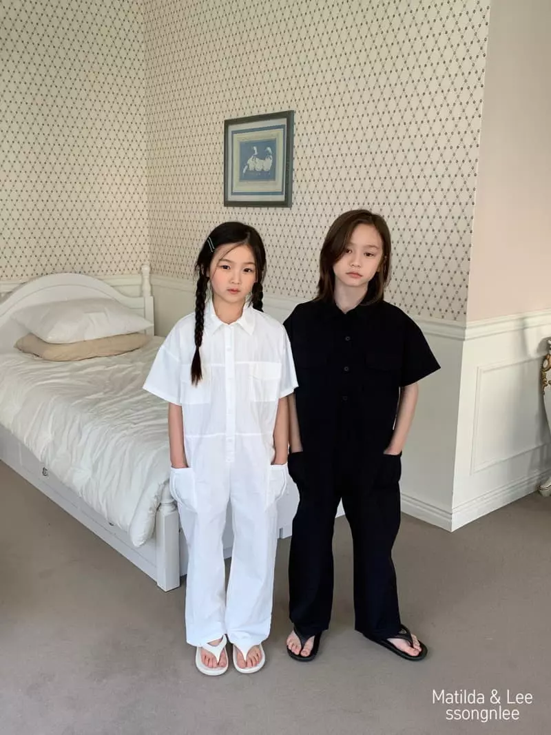 Matilda & Lee - Korean Children Fashion - #fashionkids - Label Jumpsuit - 2