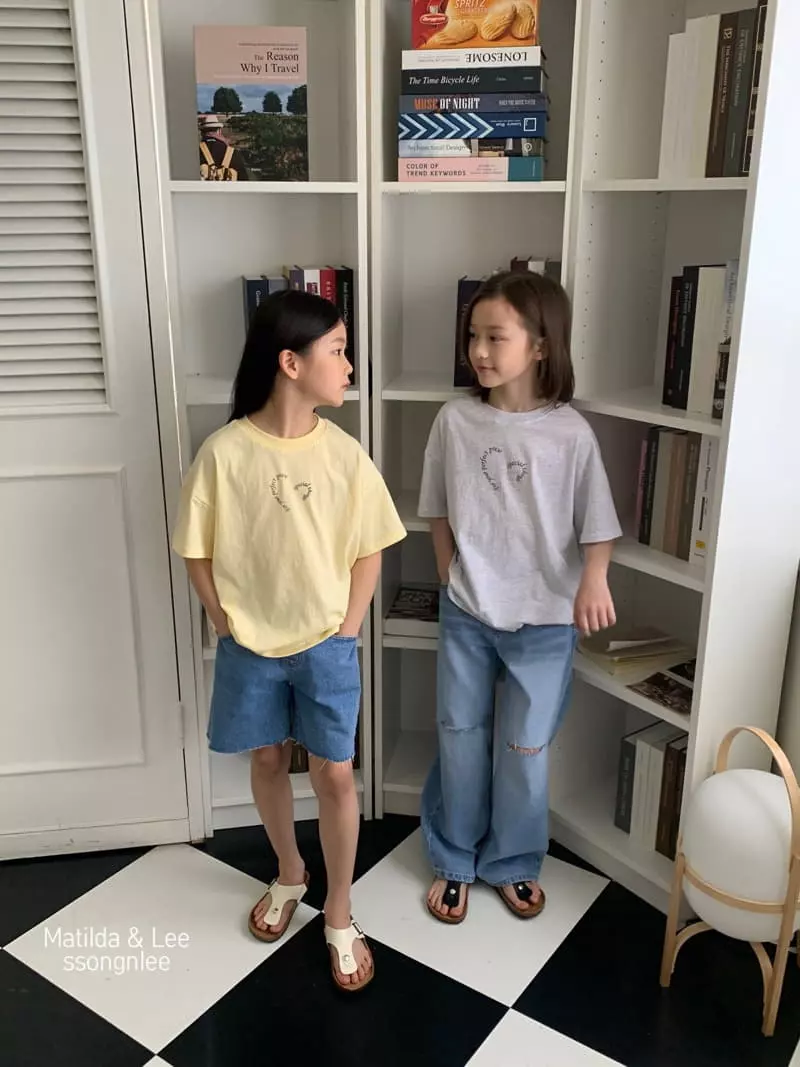 Matilda & Lee - Korean Children Fashion - #fashionkids - Heart Paint Tee - 6