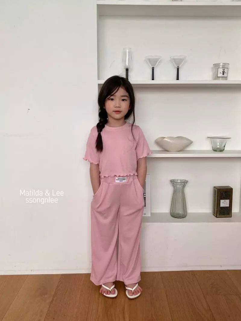 Matilda & Lee - Korean Children Fashion - #fashionkids - Today Label Top Bottom Set - 2