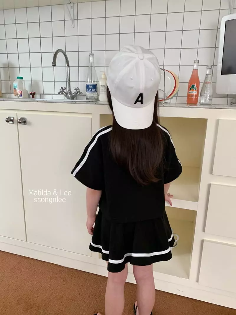 Matilda & Lee - Korean Children Fashion - #fashionkids - Rugby Skirt Top Bottom Set - 10