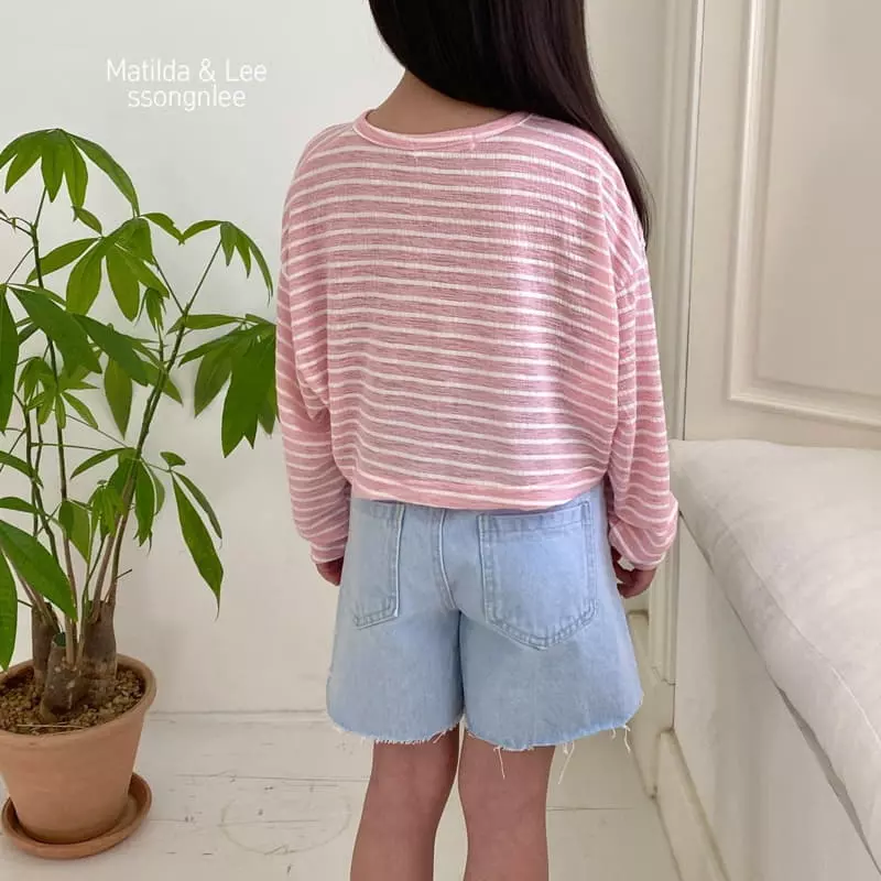 Matilda & Lee - Korean Children Fashion - #fashionkids - Stripes Crop Tee - 6