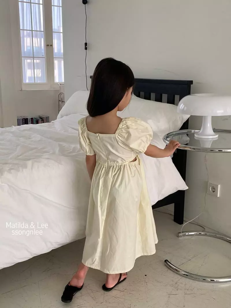 Matilda & Lee - Korean Children Fashion - #kidsshorts - Waist Slit One-piece - 7