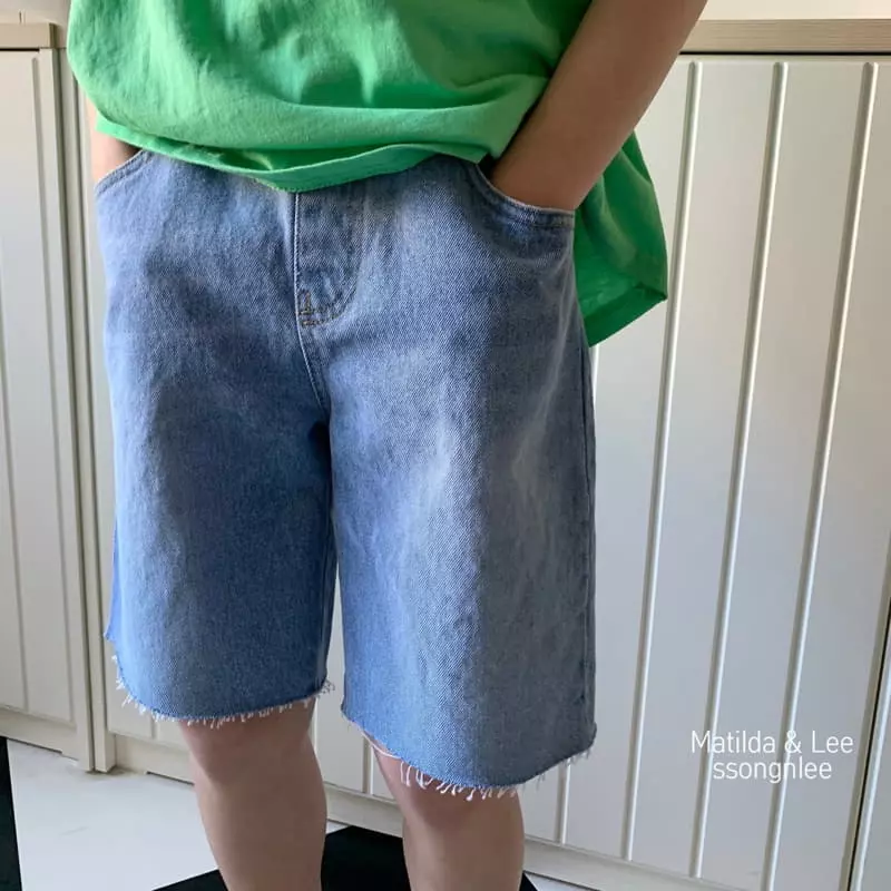 Matilda & Lee - Korean Children Fashion - #kidsstore - 5 Denim Shorts - 5