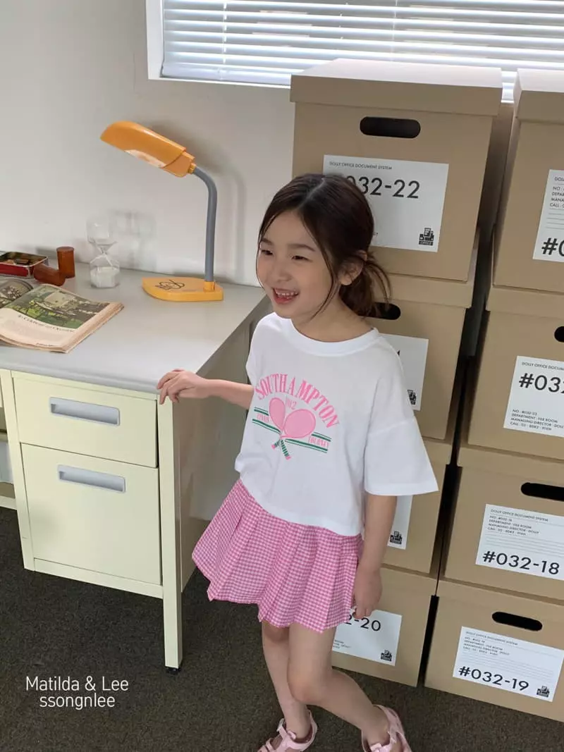Matilda & Lee - Korean Children Fashion - #littlefashionista - 1982 Tennis Skirt Top Bottom Set - 2