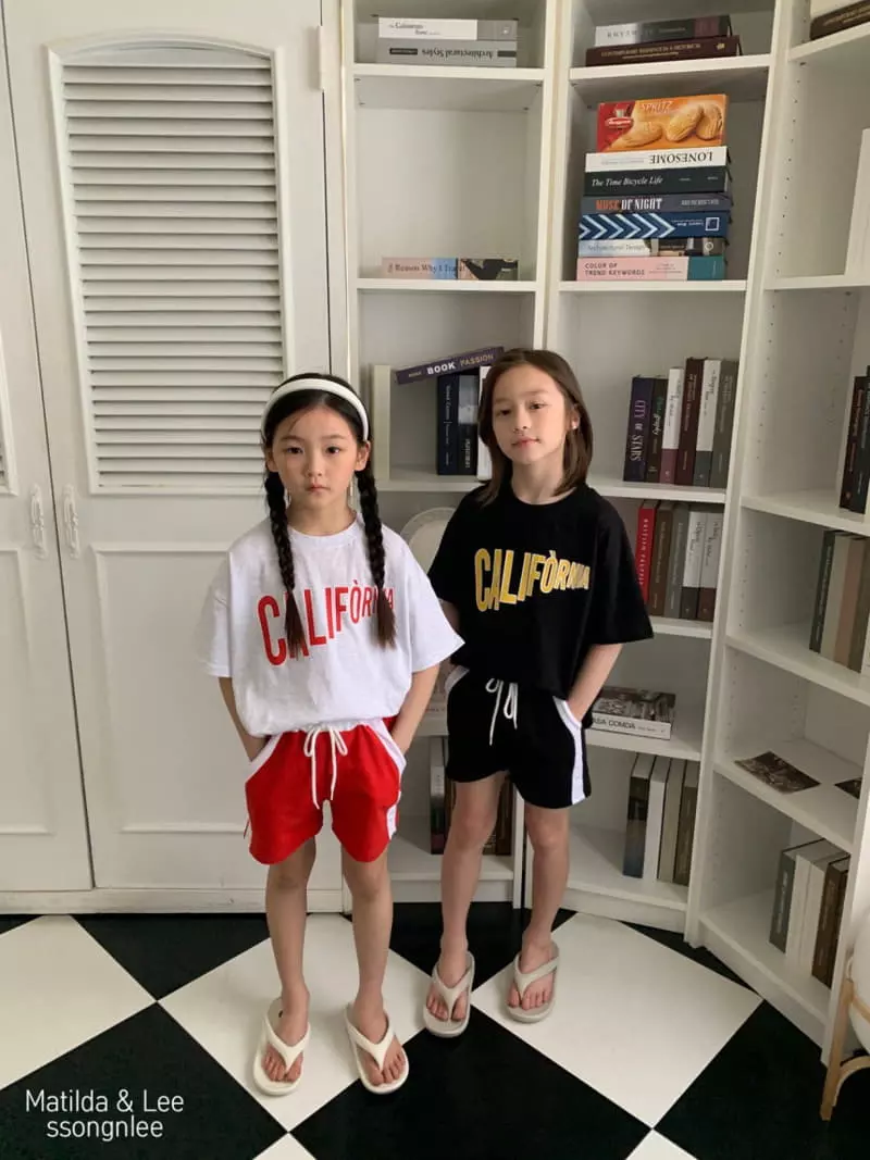 Matilda & Lee - Korean Children Fashion - #littlefashionista - California Top Bottom Set - 3