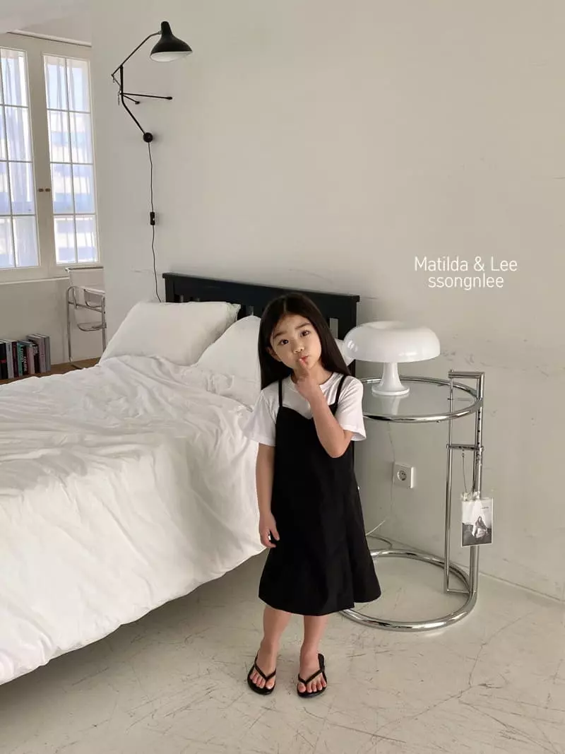 Matilda & Lee - Korean Children Fashion - #littlefashionista - String Slit One-piece - 7