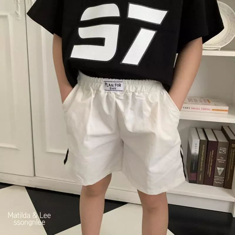 Matilda & Lee - Korean Children Fashion - #magicofchildhood - Label Tape Shorts - 6