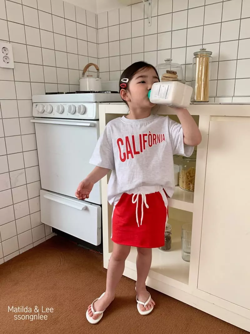 Matilda & Lee - Korean Children Fashion - #magicofchildhood - California Skirt Top Bottom Set