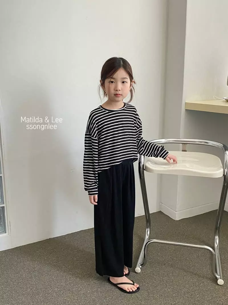 Matilda & Lee - Korean Children Fashion - #magicofchildhood - Stripes Crop Tee - 12