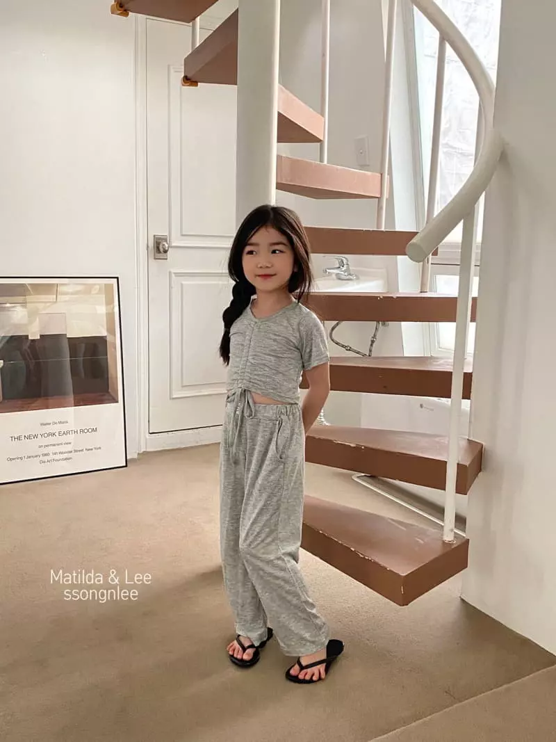 Matilda & Lee - Korean Children Fashion - #magicofchildhood - Tunnel Label Top Bottom Set - 11