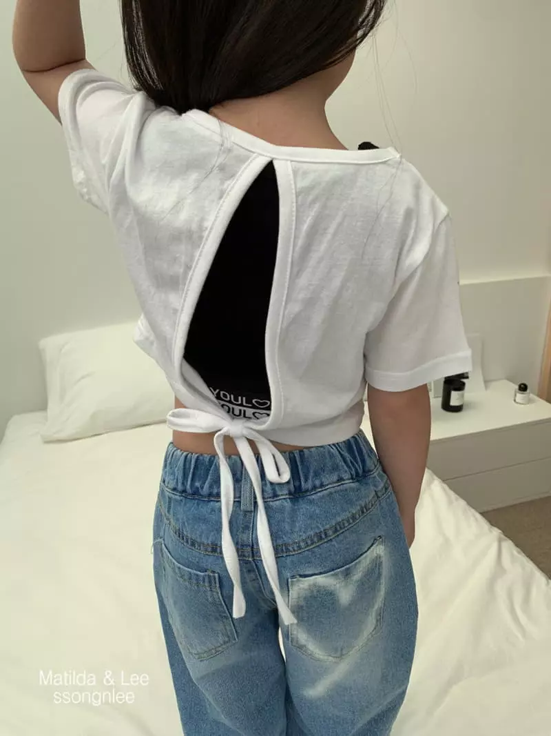 Matilda & Lee - Korean Children Fashion - #minifashionista - BY Back Slit Crop Tee