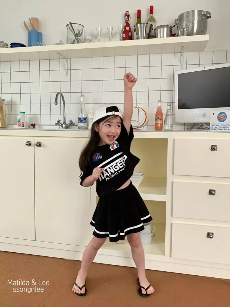 Matilda & Lee - Korean Children Fashion - #minifashionista - Rugby Skirt Top Bottom Set