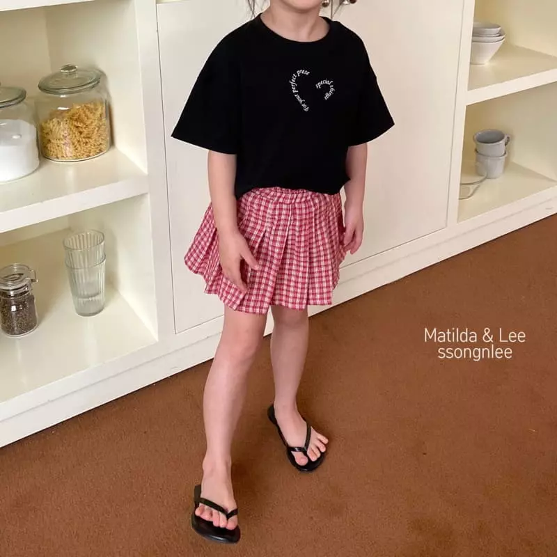 Matilda & Lee - Korean Children Fashion - #minifashionista - Juicy Check Skirt - 11