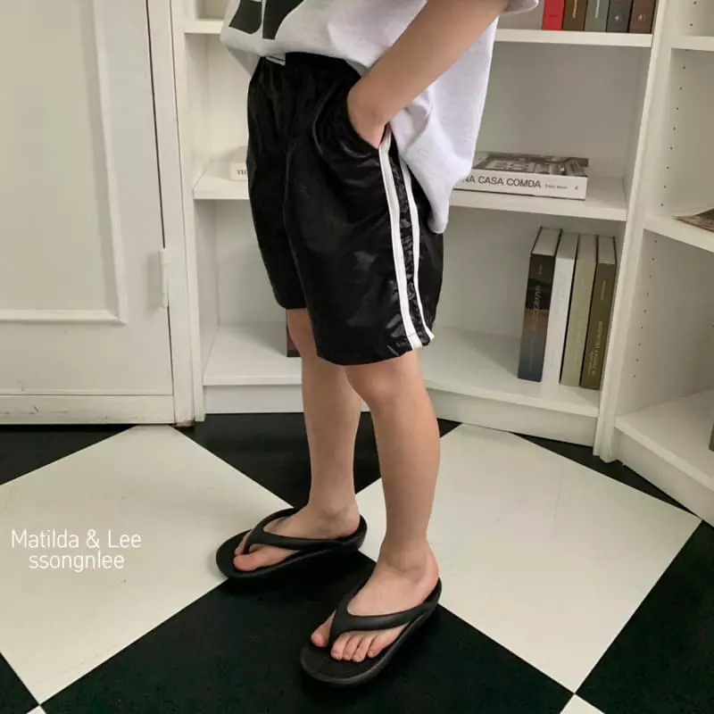 Matilda & Lee - Korean Children Fashion - #prettylittlegirls - Label Tape Shorts - 8