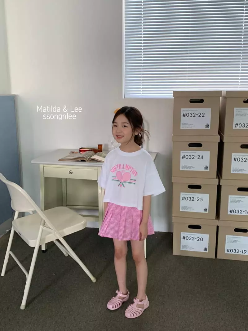 Matilda & Lee - Korean Children Fashion - #prettylittlegirls - 1982 Tennis Skirt Top Bottom Set - 5