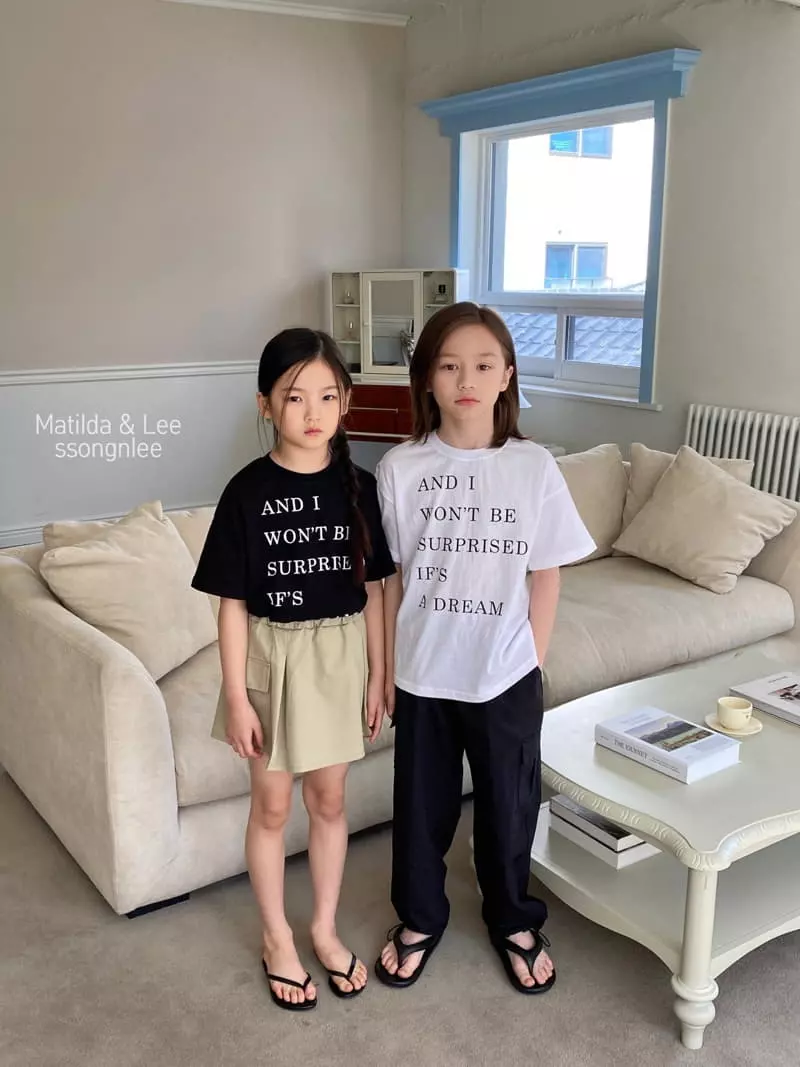 Matilda & Lee - Korean Children Fashion - #prettylittlegirls - Lettering Tee