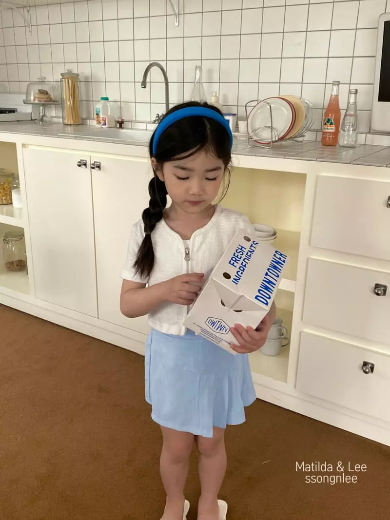Matilda & Lee - Korean Children Fashion - #stylishchildhood - Unbal Wrinkle Skirt - 2
