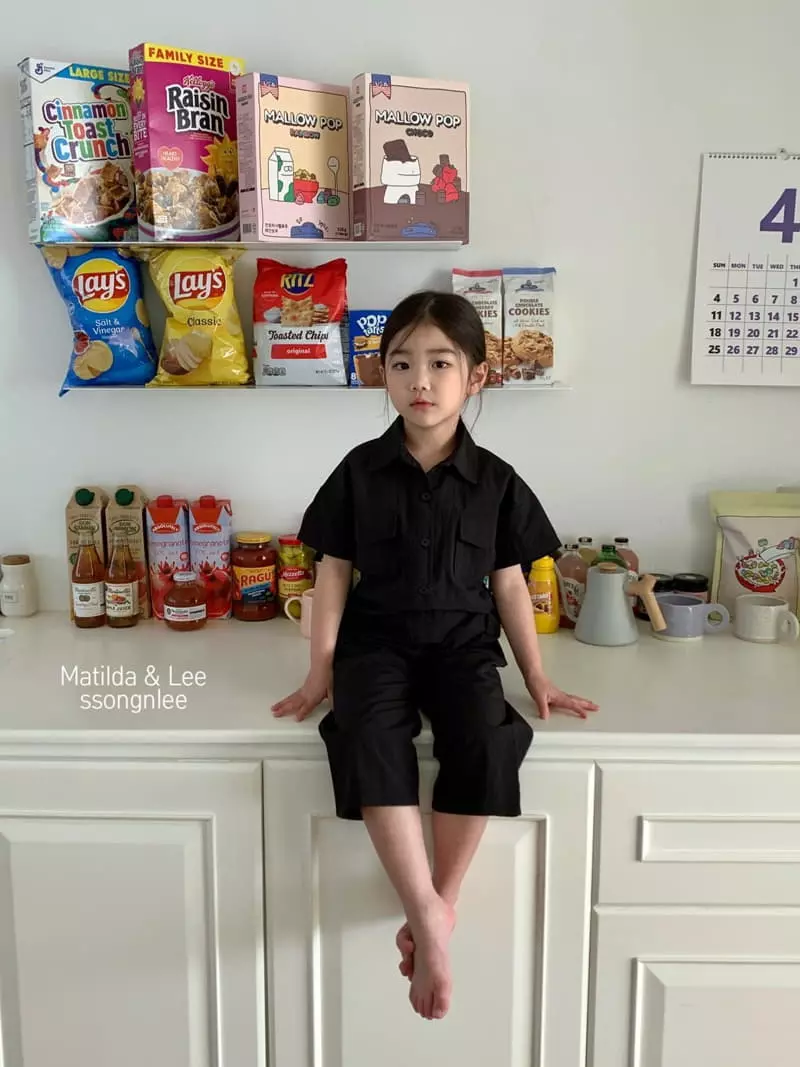 Matilda & Lee - Korean Children Fashion - #toddlerclothing - Label Jumpsuit - 12