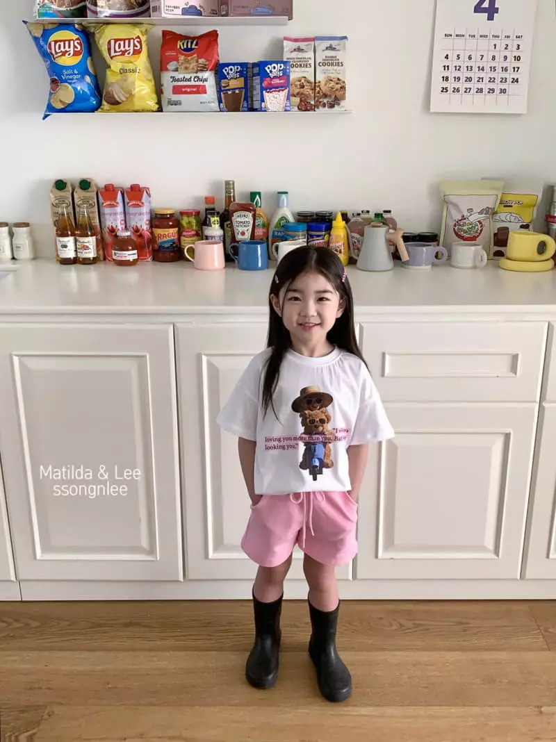 Matilda & Lee - Korean Children Fashion - #toddlerclothing - Bear Bike Tee - 6