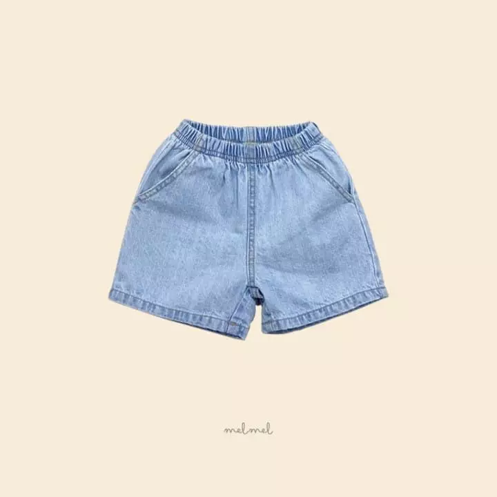 Melmel - Korean Children Fashion - #childofig - Simple Denim Shorts - 3