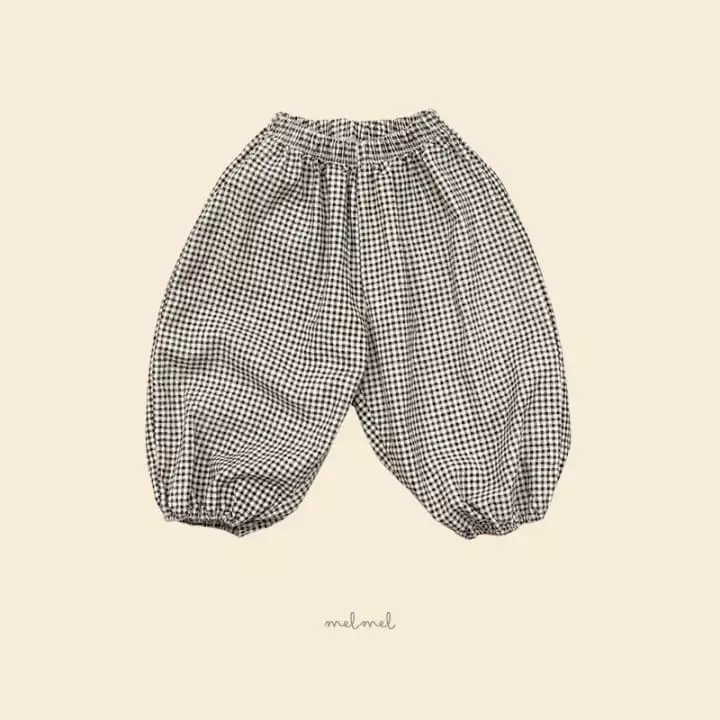 Melmel - Korean Children Fashion - #childofig - Ma Check Bloomer - 2