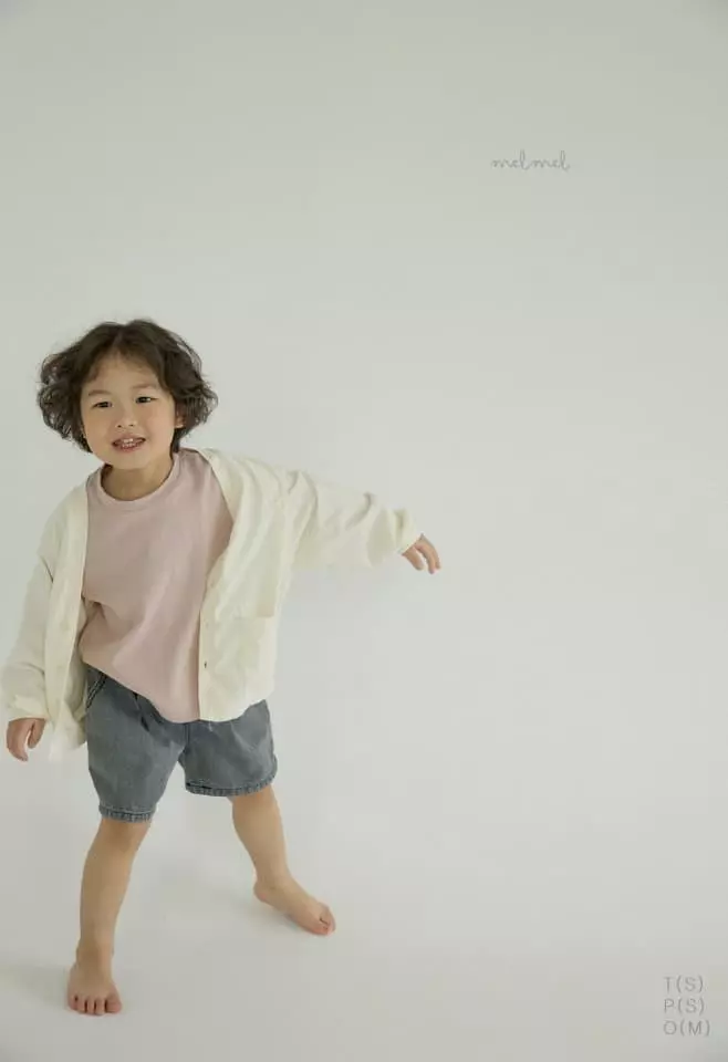 Melmel - Korean Children Fashion - #kidsstore - Pintuck Denim Shorts - 6