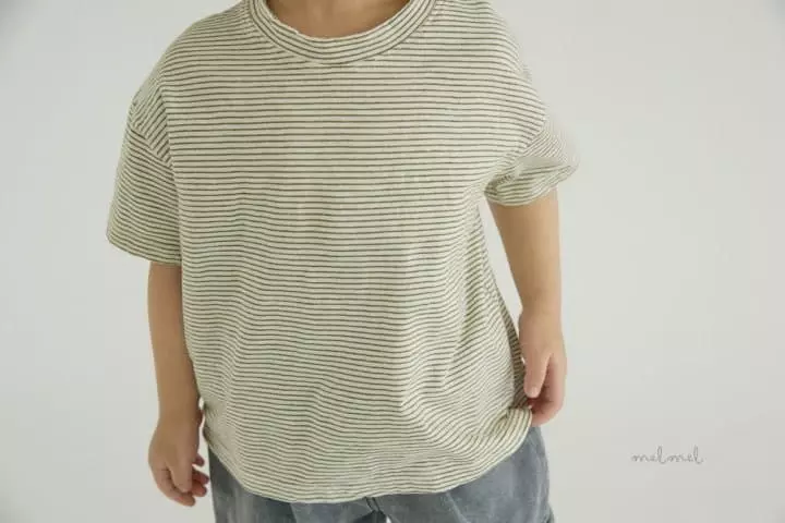 Melmel - Korean Children Fashion - #kidzfashiontrend - Stripes Tee - 12