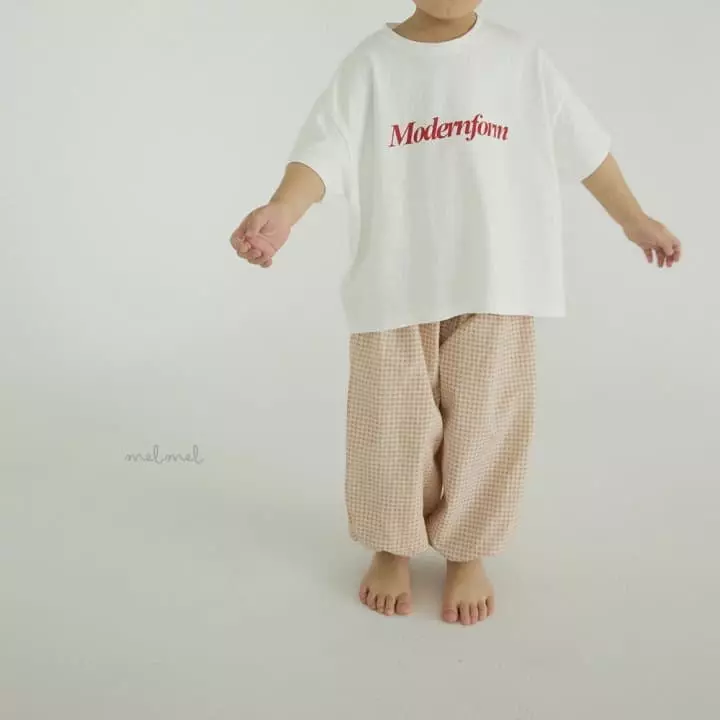 Melmel - Korean Children Fashion - #kidzfashiontrend - Ma Check Bloomer - 9