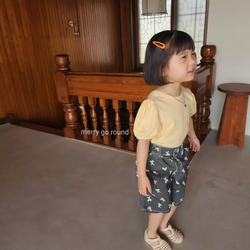 Merry Go Round - Korean Children Fashion - #designkidswear - Shabet Puff Tee - 8