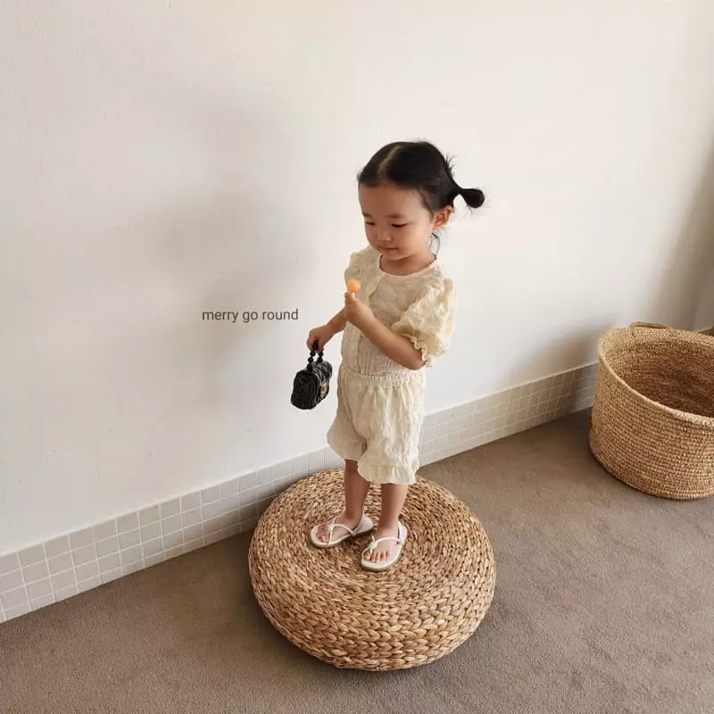 Merry Go Round - Korean Children Fashion - #childrensboutique - Picnic Top Bottom Set - 4