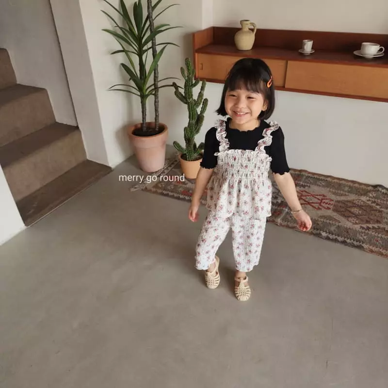 Merry Go Round - Korean Children Fashion - #kidsshorts - Hawaii Top Bottom Set - 6