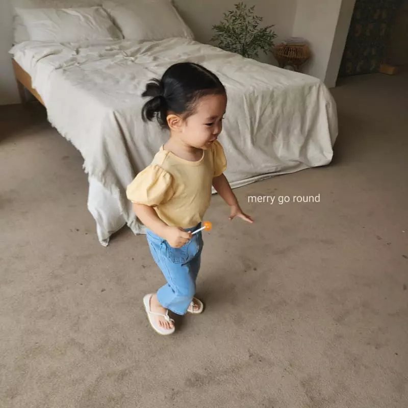 Merry Go Round - Korean Children Fashion - #stylishchildhood - Shabet Puff Tee - 5