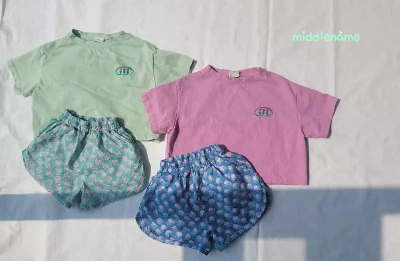 Middle Name - Korean Children Fashion - #designkidswear - Crop Flower Embroidery Tee - 7