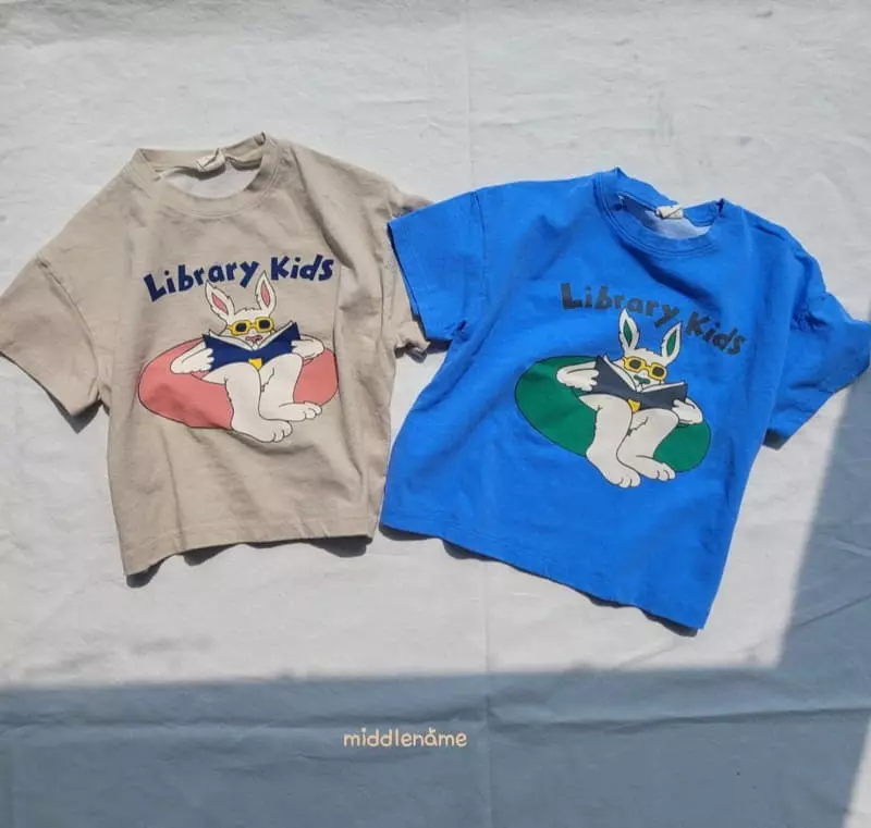 Middle Name - Korean Children Fashion - #fashionkids - Pigment Rabbit Tee - 3