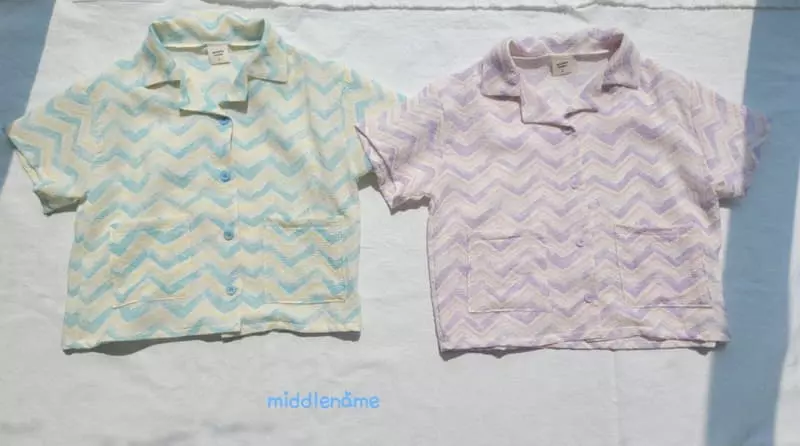 Middle Name - Korean Children Fashion - #kidsstore - Wave Shirt - 10