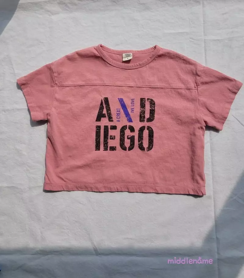Middle Name - Korean Children Fashion - #kidsstore - And Slit Tee - 2