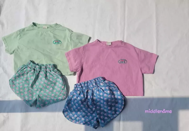 Middle Name - Korean Children Fashion - #kidsstore - Crop Flower Embroidery Tee - 11