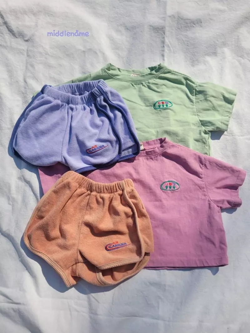 Middle Name - Korean Children Fashion - #kidzfashiontrend - Crop Flower Embroidery Tee - 12