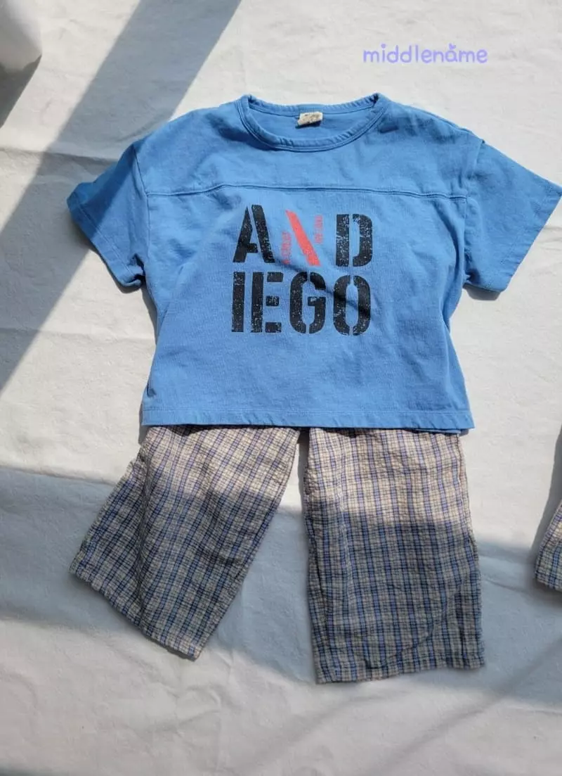 Middle Name - Korean Children Fashion - #minifashionista - Summer Check Pants - 8