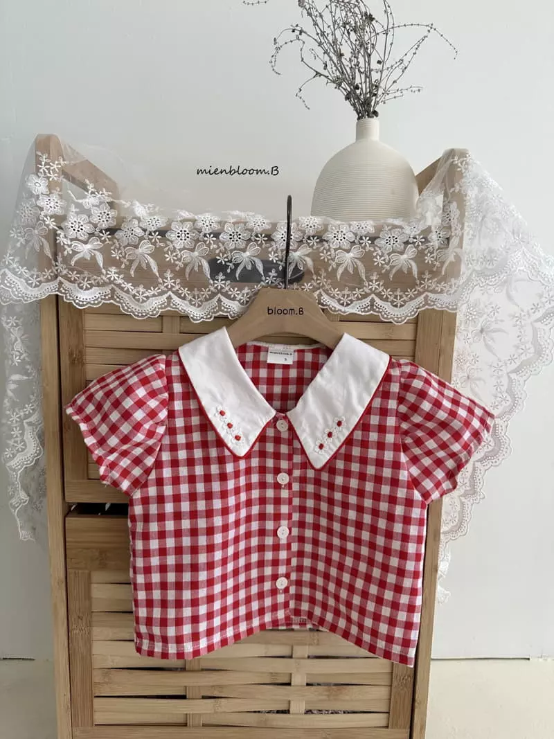 Mienbloom B - Korean Children Fashion - #kidsshorts - Flower Blouse