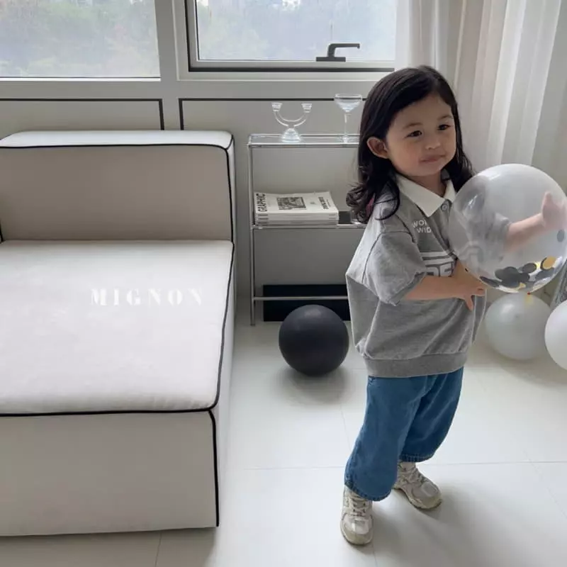 Mignon - Korean Children Fashion - #designkidswear - Free Collar Tee - 8